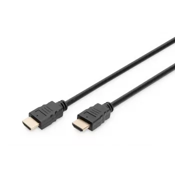 Cabo de ligação HDMI Premium High Speed DIGITUS, Type-A M/M, 3m com Ethernet, Ultra HD 60p, preto