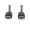 Cabo de ligação HDMI Premium High Speed DIGITUS, Type-A M/M, 3m com Ethernet, Ultra HD 60p, preto
