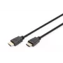 Cabo de ligação HDMI Premium High Speed DIGITUS, Type-A M/M, 1m com Ethernet, Ultra HD 60p, preto
