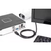 Cabo de ligação HDMI Premium High Speed DIGITUS, Type-A M/M, 1m com Ethernet, Ultra HD 60p, preto