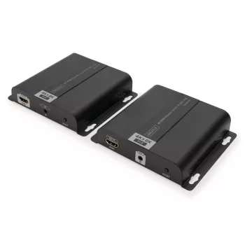 Conjunto extensor 4K HDMI DIGITUS over IP/CAT 5, 6 (120 m) totalmente alimentado por POE, UHD 4K/30Hz