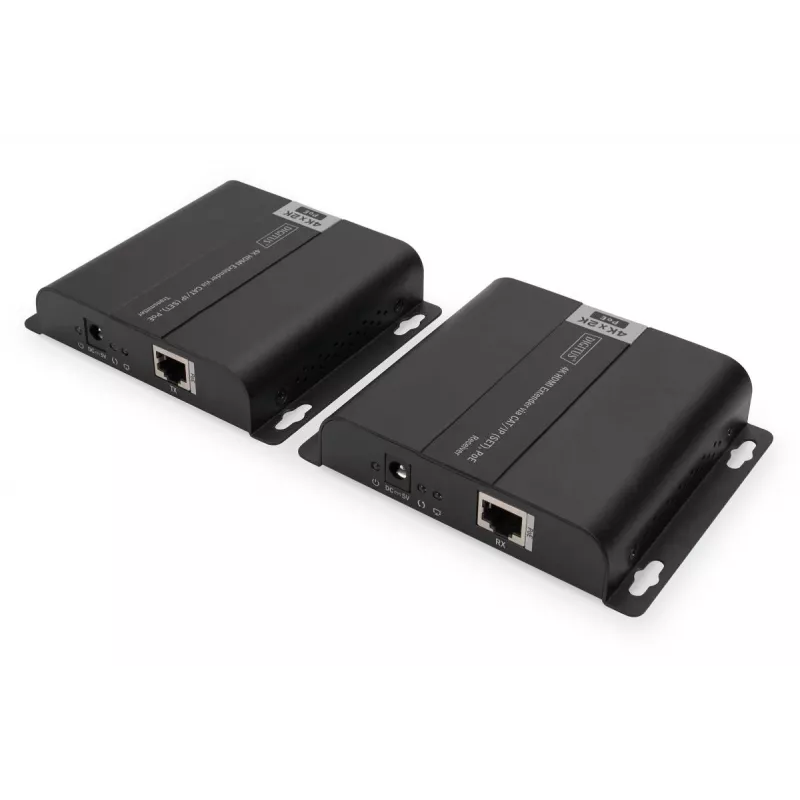 Conjunto extensor 4K HDMI DIGITUS over IP/CAT 5, 6 (120 m) totalmente alimentado por POE, UHD 4K/30Hz