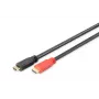 Cabo HDMI DIGITUS 10m Ultra HD 24p com amplificador de sinal