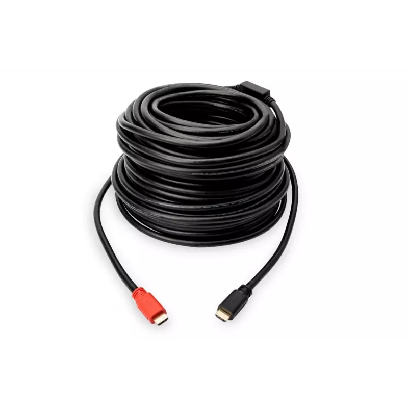 Cabo HDMI DIGITUS 10m Ultra HD 24p com amplificador de sinal