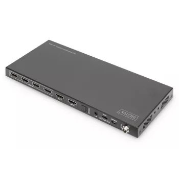 Comutador matriz HDMI DIGITUS 4x 2 4K/60Hz Scaler EDIDARC HDCP 2.2 18 Gbps
