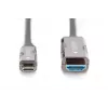 Cabo adaptador DIGITUS USB - Type-C para HDMI AOC FO versão HDMI 2.0; máx. 4Kx2K@60Hz; 20m