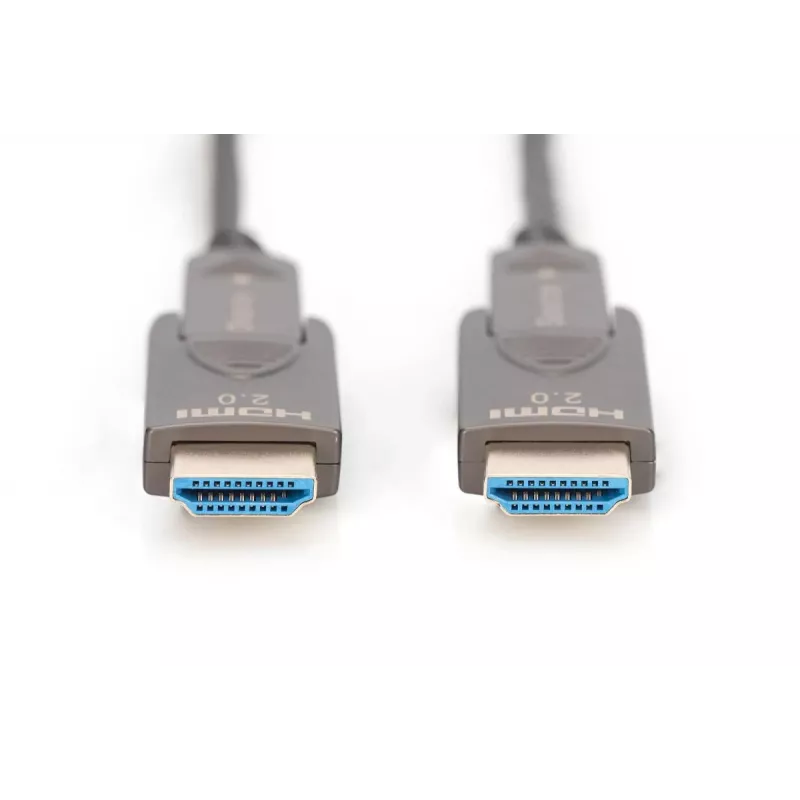 Cabo de fibra ótica híbrido DIGITUS 4K – HDMI AOC com ficha removível, 30 m