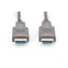 Cabo de fibra ótica híbrido DIGITUS 4K - HDMI AOC com ficha removível de 15 m