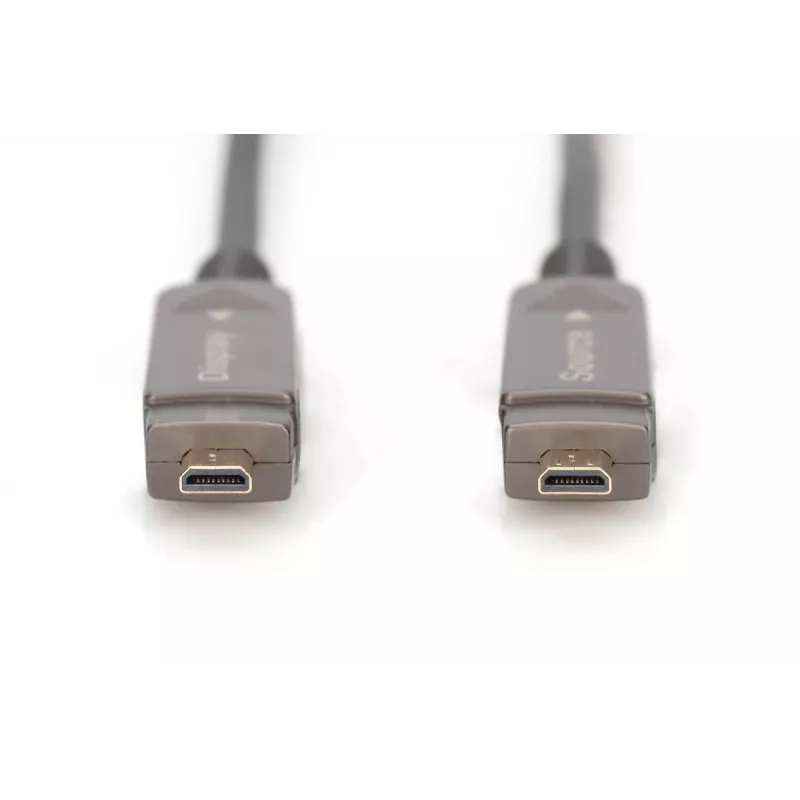 Cabo de fibra ótica híbrido DIGITUS 4K – HDMI AOC com ficha removível, 20 m
