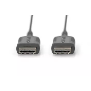 Cabo de ligação HDMI High Speed DIGITUS, Type-A, HighFlex M/M, 2,0 m, 4K Ultra HD@30Hz, ativo, CE, dourado preto