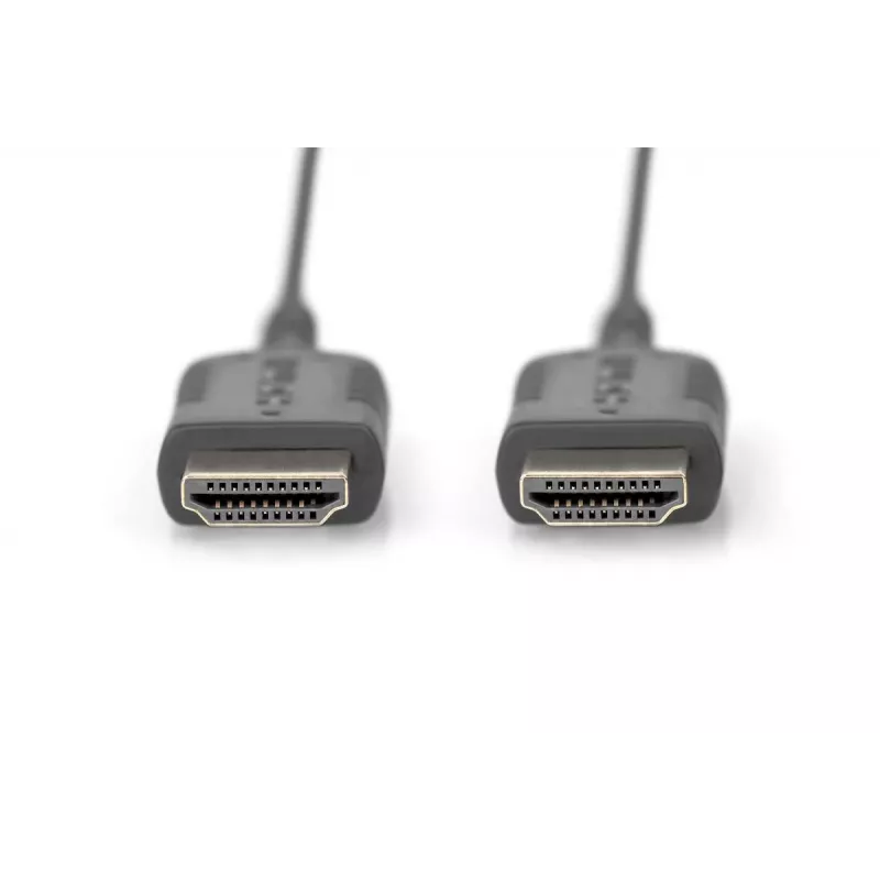Cabo de ligação HDMI High Speed DIGITUS, Type-A, HighFlex M/M, 2,0 m, 4K Ultra HD@30Hz, ativo, CE, dourado preto