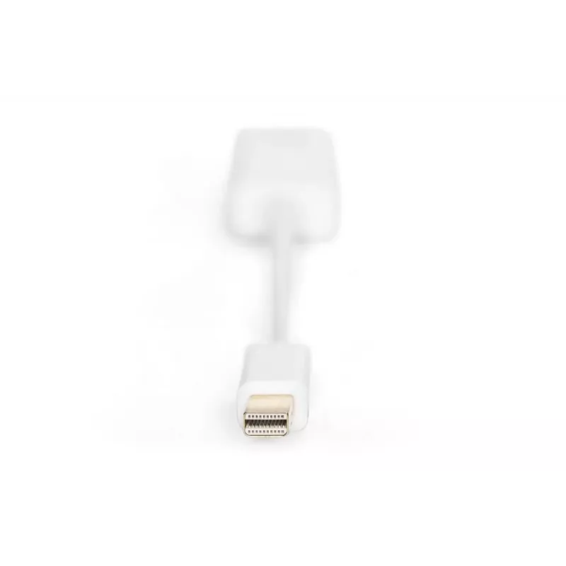 Cabo adaptador DisplayPort DIGITUS ASSMANN, Mini DP - HDMI Type-A M/F, 15 cm, compatível com DP 1.1a, CE, branco