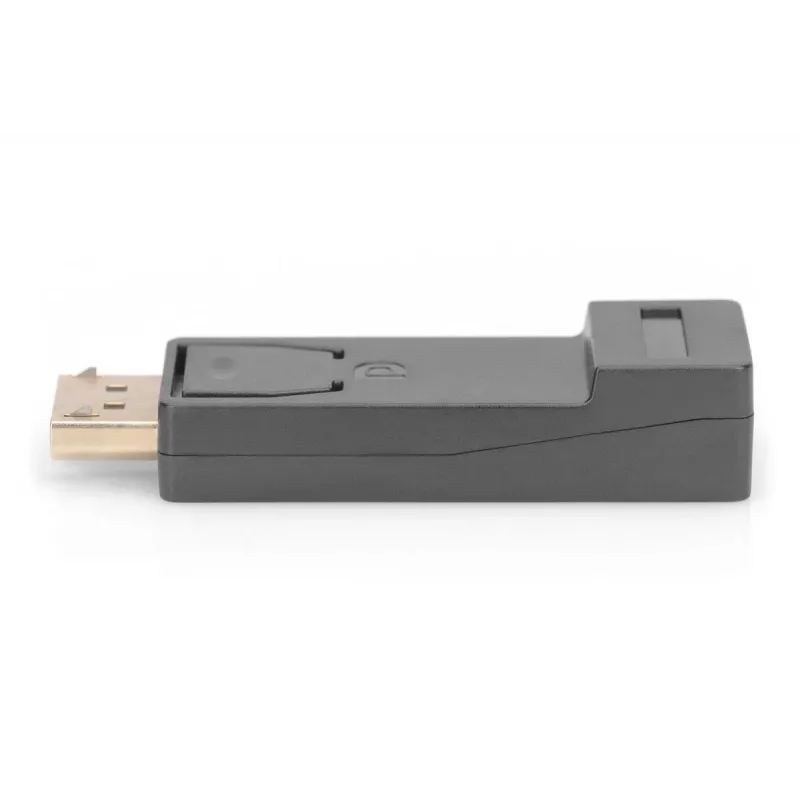 Adaptador DisplayPort DIGITUS, DP - HDMI Type-A M/F, com bloqueio, DP 1.1a, Full HD, CE, preto