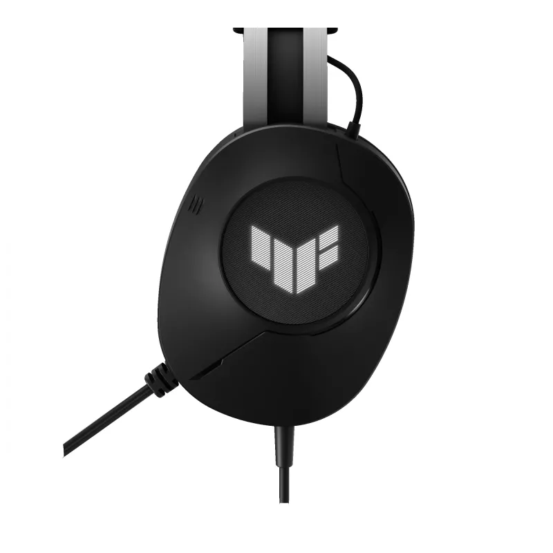 Headset ASUS TUF Gaming H1 Gen II com fios, arco de cabeça, USB Type-A, preto