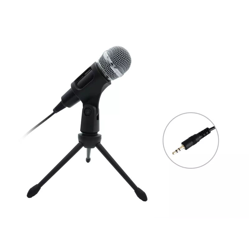 Microfone de secretária Equip Mini Desk, -30 dB, 30 - 16000 Hz, 2200 Ω, com fios, 3,5 mm (1/8 polegadas)