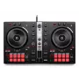 Scratcher de vinil Hercules INPULSE 300 MK2 preto, vermelho