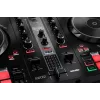 Scratcher de vinil Hercules INPULSE 300 MK2 preto, vermelho