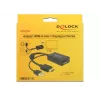 Adaptador HDMI DELOCK A -> DisplayPort macho/fêmea +USB alimentação 4K