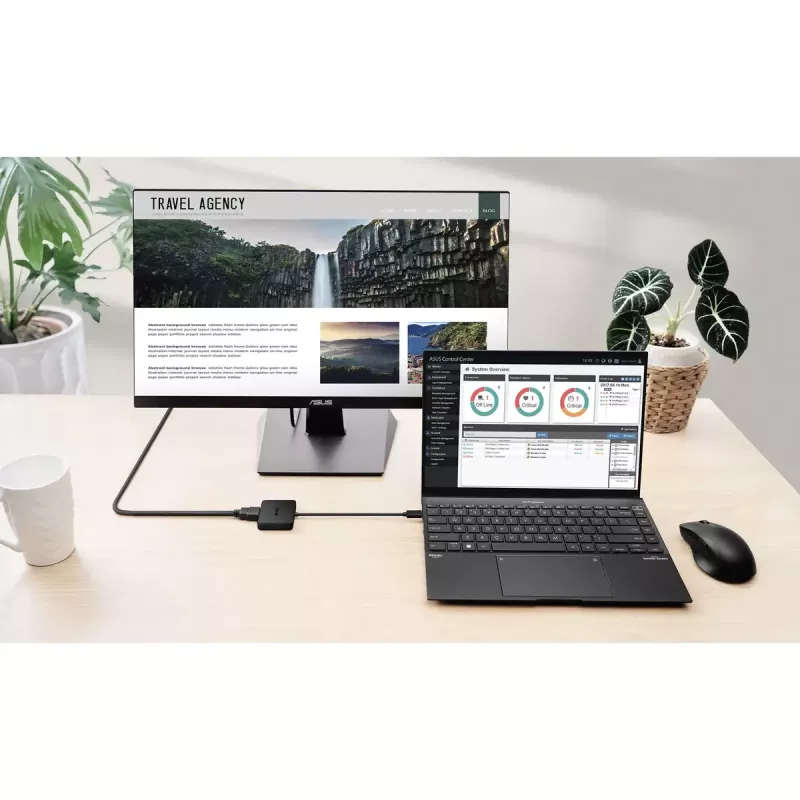 ASUS USB-C Mini Dock com fios USB 3.2 Gen 2 (3.1 Gen 2) Type-C preto