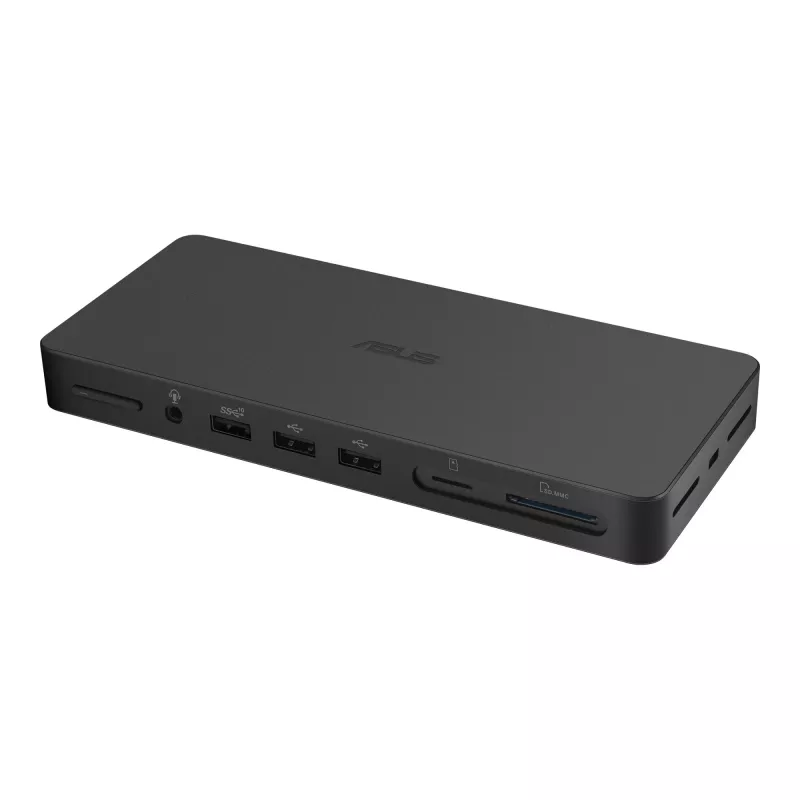 Docking station ASUS DC500 Thunderbolt 4 Triple 4K, 150W PD, 3 ecrãs, 2x HDMI 2.1, 2x USB-A, 2x USB2.0, RJ-45, MicroSD