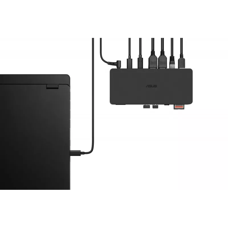 Docking station ASUS DC500 Thunderbolt 4 Triple 4K, 150W PD, 3 ecrãs, 2x HDMI 2.1, 2x USB-A, 2x USB2.0, RJ-45, MicroSD
