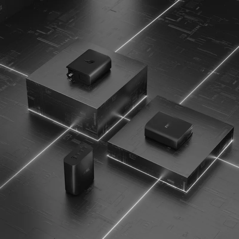 ASUS ROG 140W USB-C GaN Universal preto AC carregamento rápido interior