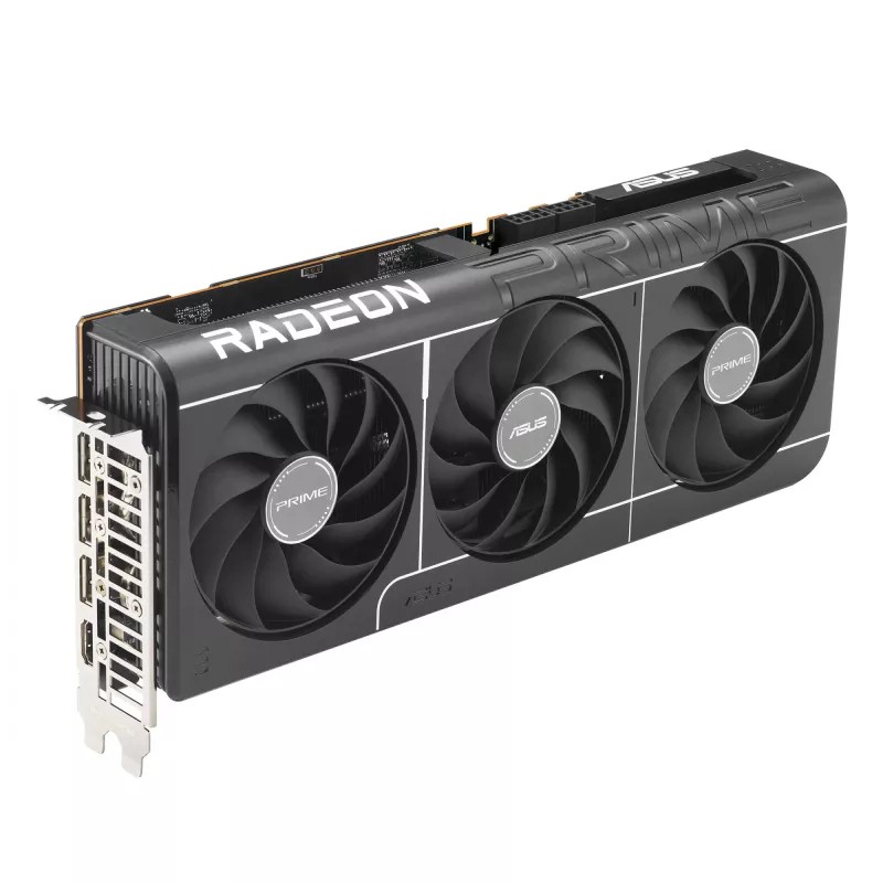 ASUS Prime Radeon RX 9070 OC 16 GB GDDR6 placa gráfica (PRIME-RX9070-O16G), PCIe 5.0, 256 bits, 3x DP, 1x HDMI, 312 mm, 2,5 slots, 3 ventoinhas