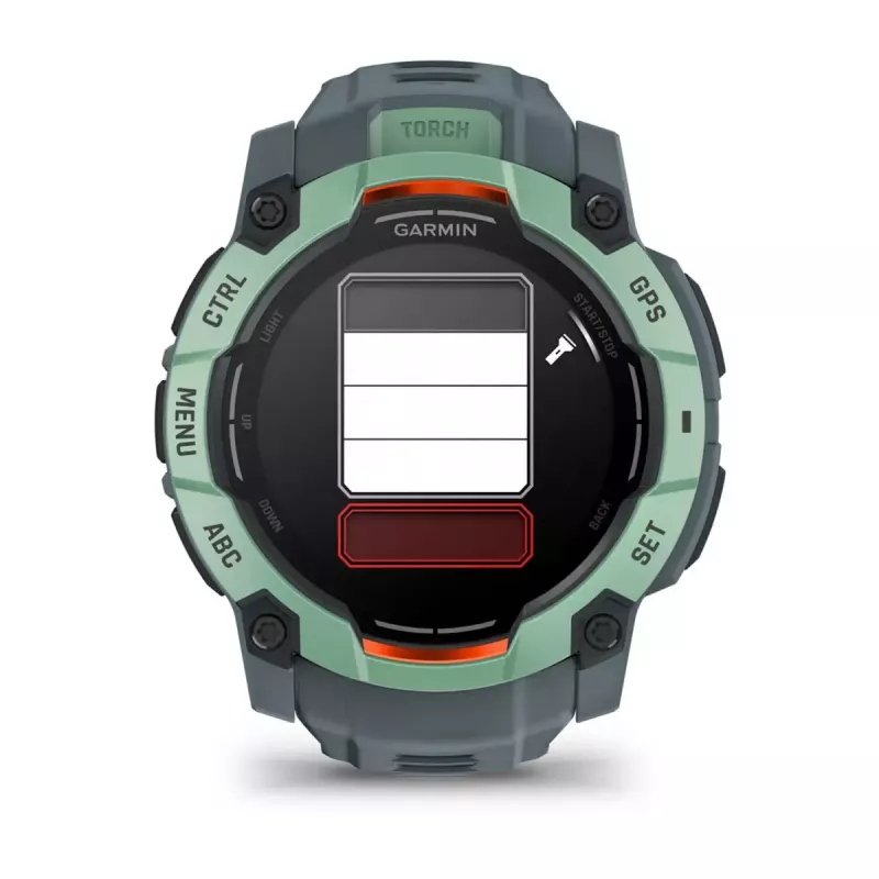 Garmin Instinct 3 AMOLED 50 mm smartwatch (010-03020-01), ecrã tátil de 1,3 polegadas 416x416, GPS, verde Neotropic Twilight