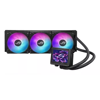 Arrefecedor líquido all-in-one para caixa de computador ASUS ROG Ryujin III 360 ARGB Extreme 12 cm preto