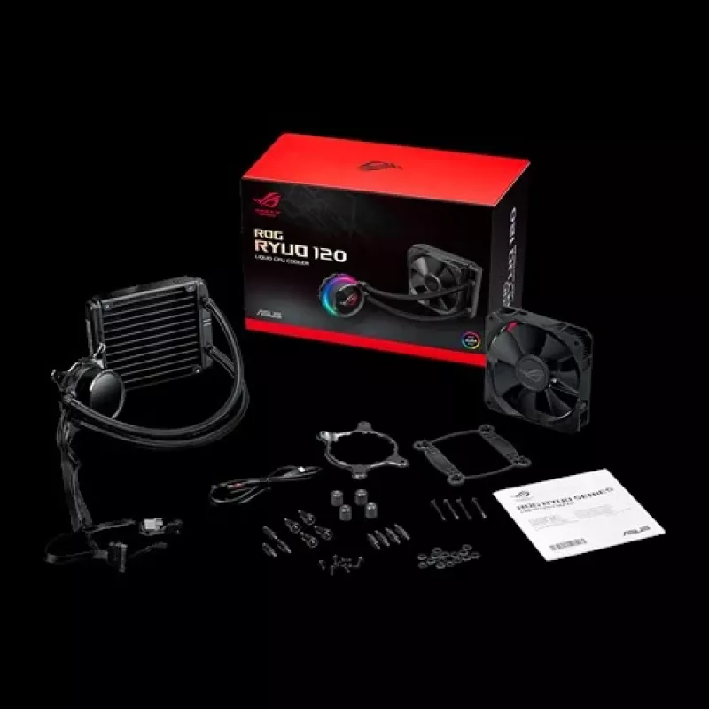 Arrefecedor líquido all-in-one de processador ASUS ROG RYUO 120 12 cm preto 1 unid.