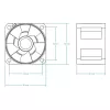 Ventoinha ARCTIC S4028-6K 40 mm 250-6000 RPM rolamento fluido dinâmico