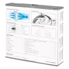 ARCTIC BioniX P140 (cinzento/branco) – Ventoinha de gaming de 140 mm otimizada para pressão com PWM PST