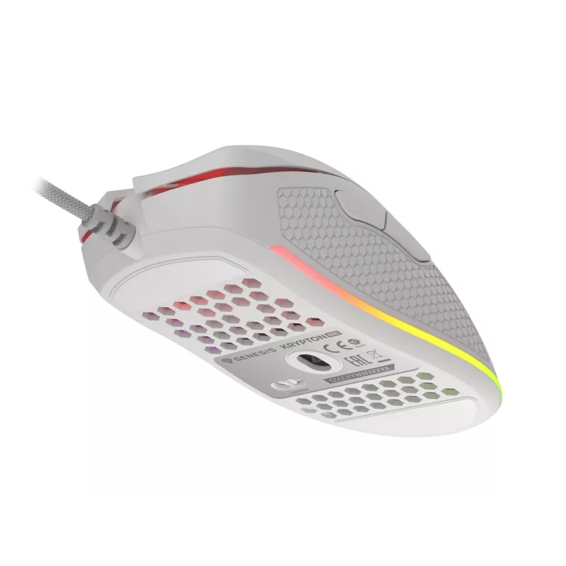 Rato GENESIS Krypton 555 gaming para destro USB Type-A ótico 8000 DPI
