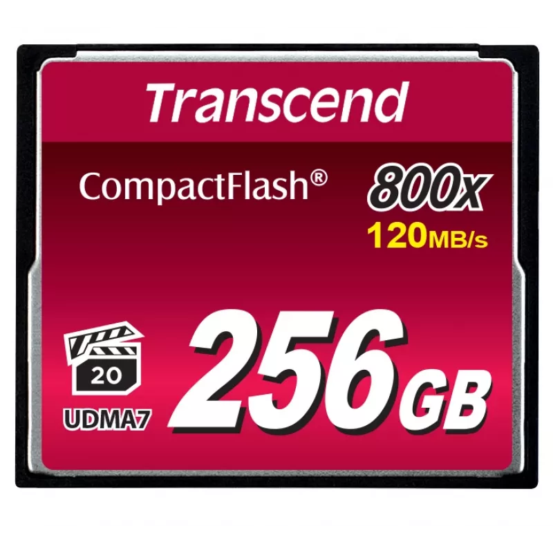 TRANSCEND cartão Cf Cf800 256GB 800x Premium