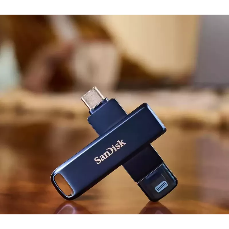 WESTERN DIGITAL SanDisk Phone Drive para iPhone - 128 GB Pen drive - USB-C/Lightning - Metallic Sky Azul