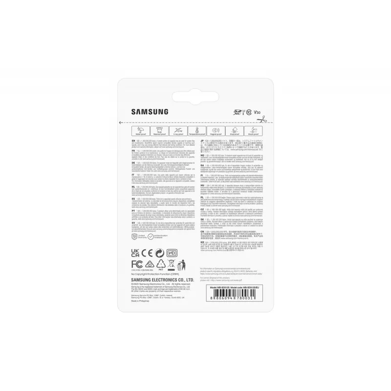 Samsung MB-SD512S/EU Cartão de memória 512 GB SD UHS-I Classe 3