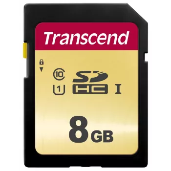 Cartão TRANSCEND SDHC 500S 8 GB UHS-I U1 MLC