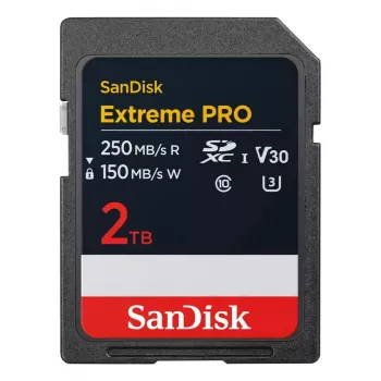 WESTERN DIGITAL Extreme PRO 2 TB Cartão de memória SDXC 250 MB/s 140 MB/s UHS-I