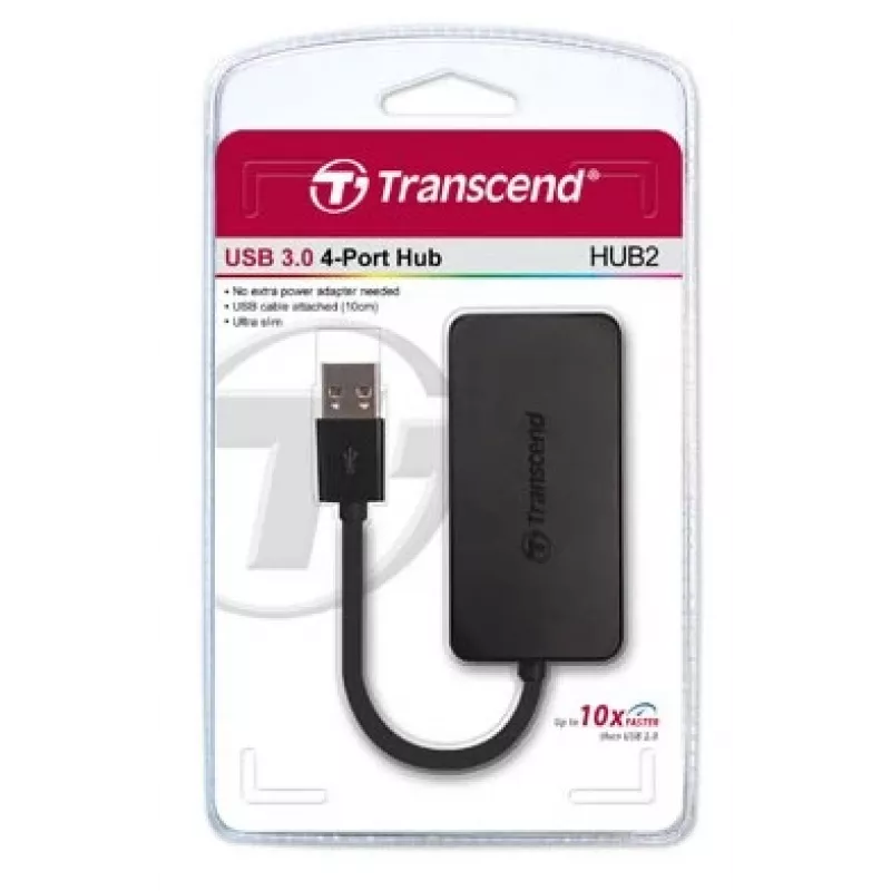 TRANSCEND Hub Hub2 4 portas USB 3.0