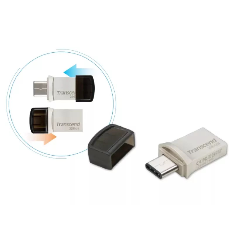 TRANSCEND Jetflash 890 - 256GB Pen USB - USB 3.1 / tipo C