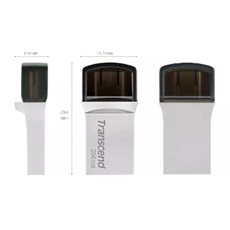 TRANSCEND Jetflash 890 - 256GB Pen USB - USB 3.1 / tipo C