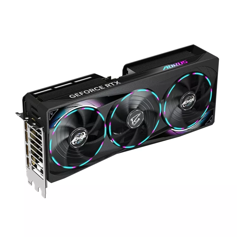 Placa gráfica GIGABYTE AORUS GeForce RTX 5070 MASTER 12G - 12GB GDDR7, 192bit, PCI-E 5.0, 2715 MHz frequência do núcleo, 3 x DP 2.1a, 1 x HDMI 2.1b, NVIDIA DLSS 4, GV-N5070AORUS M-12GD