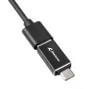 SHARKOON Hub USB - 3-Port USB 3.2 Gen 1 alumínio + Ethernet preto