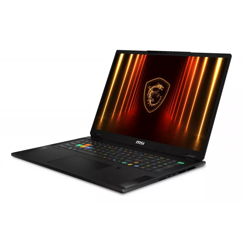 MSI Stealth 18 HX AI A2XWIG-042 portátil gaming, 18 polegadas UHD+ 3840x2400 120 Hz, Intel Core Ultra 9 275HX, 64 GB DDR5, 2 TB SSD, NVIDIA GeForce RTX 5080, Wi-Fi 7 (802.11be), Bluetooth, Windows 11 Pro, preto