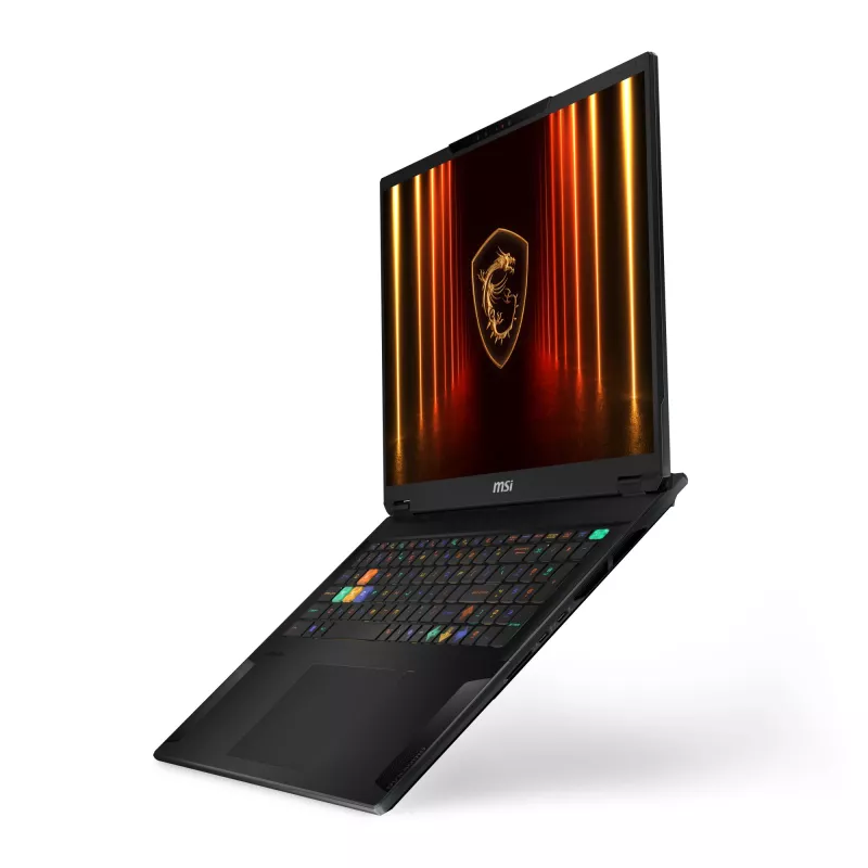 MSI Stealth 18 HX AI A2XWIG-042 portátil gaming, 18 polegadas UHD+ 3840x2400 120 Hz, Intel Core Ultra 9 275HX, 64 GB DDR5, 2 TB SSD, NVIDIA GeForce RTX 5080, Wi-Fi 7 (802.11be), Bluetooth, Windows 11 Pro, preto