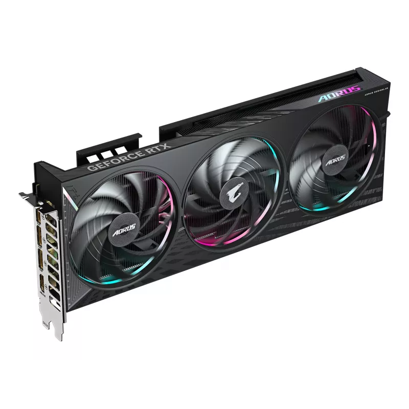 Placa gráfica GIGABYTE AORUS GeForce RTX 5060 ELITE 8G - 8GB GDDR7, 128bit, PCI-E 5.0, 2722 MHz frequência do núcleo, 3 x DisplayPort, 1 x HDMI, GV-N5060AORUS E-8GD