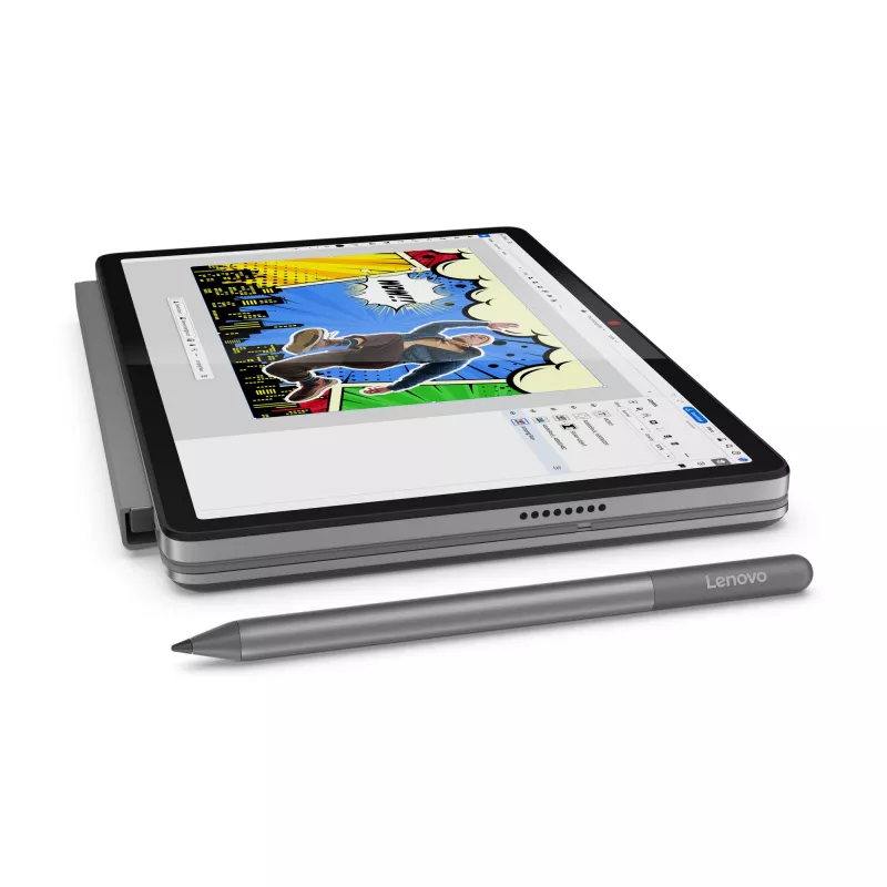 Lenovo Chromebook Duet 11M889 Chromebook 2 em 1 destacável, MediaTek Kompanio 838, 27,8 cm (10,9 polegadas) ecrã tátil WUXGA, 8 GB LPDDR4x-SDRAM, 128 GB eMMC, ChromeOS, teclado alemão, cinzento
