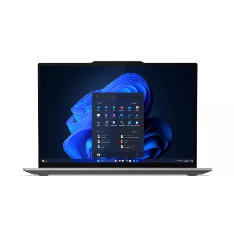 Lenovo ThinkPad X1 2-in-1 Gen 10 Aura Edition Copilot+ PC híbrido (2 em 1), Intel Core Ultra 7 258V, 35,6 cm (14 polegadas) ecrã tátil 2.8K OLED 120 Hz, 32 GB LPDDR5x-SDRAM, 1 TB SSD, Intel Arc Graphics 140V, 5G, Wi-Fi 7, Windows 11 Pro, teclado alemão, c