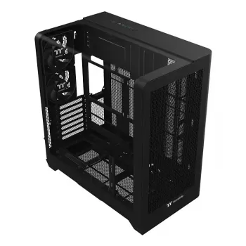 Caixa de PC Thermaltake View 390 Air Midi Tower — Preto, suporta fontes de alimentação PS2, HDDs de 3,5