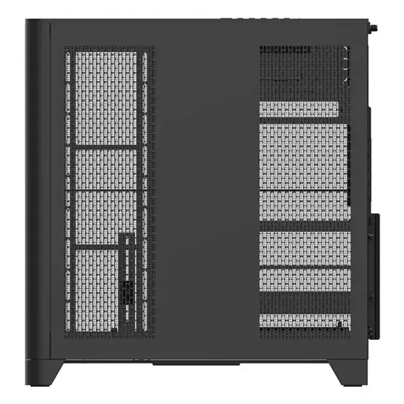 Thermaltake View 390 Air caixa de PC midi torre, ATX, ARGB, vidro temperado, fonte PS2, HDD de 3,5 polegadas, SSD de 2,5 polegadas, ventoinhas frontais até 200 mm, preta